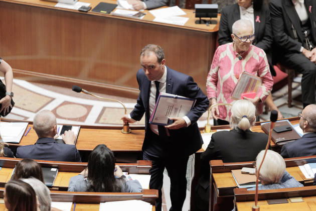 October 13, 2026: PRIME MINISTER So bastien LECORNU during a question and answer session with the government at the National Assembly in Paris, on October 13, 2026.  - ZUMAs287 20261013_zip_s287_029 Copyright: xSadakxSouicix