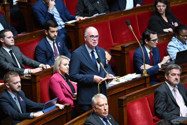 Session Of Questions To The Governement At The National Assembly - Paris French deputy Thierry Tesson during a session of questions to the government at the National Assembly, French Parliament in Paris, France on octobre 13, 2026. Photo by Tomas Stevens ABACAPRESS.COM Paris France  Copyright: xStevensxTomas ABACAx