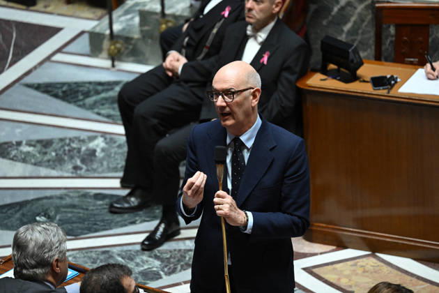 Session Of Questions To The Governement At The National Assembly - Paris French Minister of the Economy, Finance and Industrial, Energy and Digital Sovereignty Roland Lescure during a session of questions to the government at the National Assembly, French Parliament in Paris, France on octobre 13, 2026. Photo by Tomas Stevens ABACAPRESS.COM Paris France  Copyright: xStevensxTomas ABACAx