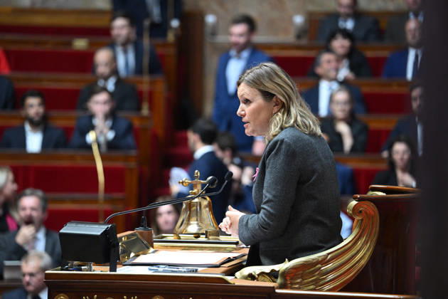 Session Of Questions To The Governement At The National Assembly - Paris Yael Braun Pivet, President of the National Assembly during a session of questions to the government at the National Assembly, French Parliament in Paris, France on octobre 13, 2026. Photo by Tomas Stevens ABACAPRESS.COM Paris France  Copyright: xStevensxTomas ABACAx