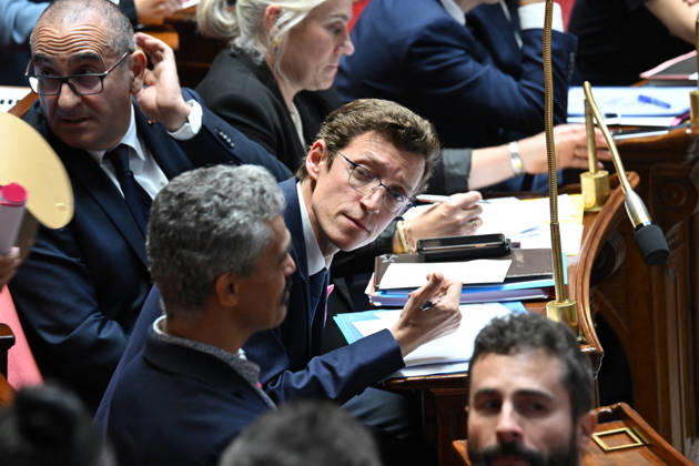 Session Of Questions To The Governement At The National Assembly - Paris French Minister of Education Edouard Geffray during a session of questions to the government at the National Assembly, French Parliament in Paris, France on octobre 13, 2026. Photo by Tomas Stevens ABACAPRESS.COM Paris France  Copyright: xStevensxTomas ABACAx