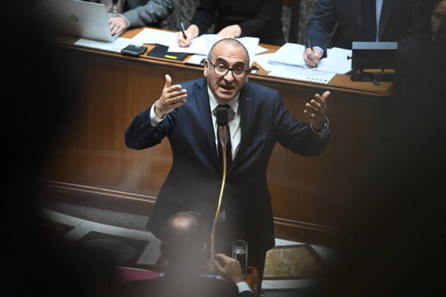 Session Of Questions To The Governement At The National Assembly - Paris French Minister of the Interior Laurent Nunez during a session of questions to the government at the National Assembly, French Parliament in Paris, France on octobre 13, 2026. Photo by Tomas Stevens ABACAPRESS.COM Paris France  Copyright: xStevensxTomas ABACAx