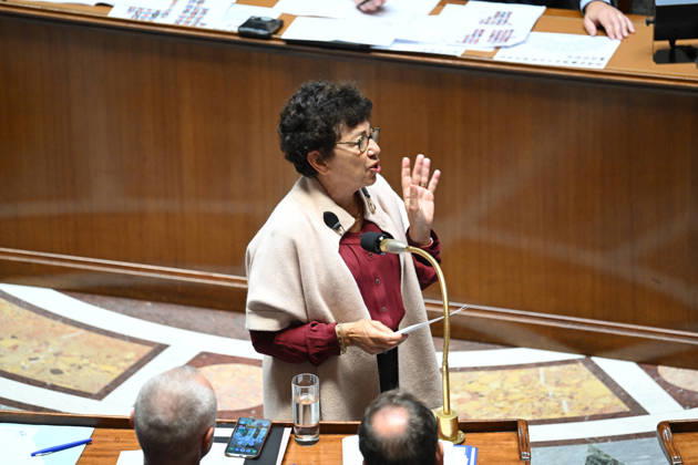 Session Of Questions To The Governement At The National Assembly - Paris French Minister of Ecological transition, Biodiversity and International Negotiations on Climate and Nature Monique Barbut during a session of questions to the government at the National Assembly, French Parliament in Paris, France on octobre 13, 2026. Photo by Tomas Stevens ABACAPRESS.COM Paris France  Copyright: xStevensxTomas ABACAx