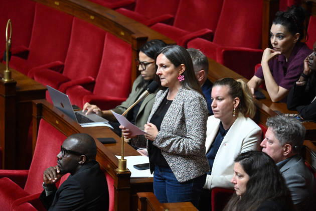 Session Of Questions To The Governement At The National Assembly - Paris French deputy Anne Stambach-Terrenoir during a session of questions to the government at the National Assembly, French Parliament in Paris, France on octobre 13, 2026. Photo by Tomas Stevens ABACAPRESS.COM Paris France  Copyright: xStevensxTomas ABACAx