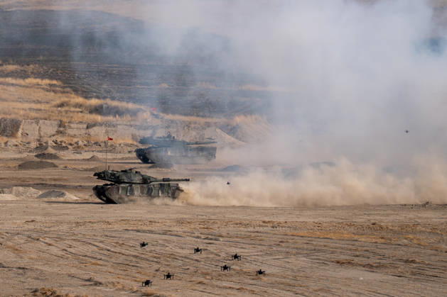 Turkish Armed Forces Fire Free-2026 military exercise held in Ankara ANKARA, TURKIYE - OCTOBER 13: Turkish armed forces hold the Fire Free-2026 military exercise at the General Nahit Senoglu Firing and Exercise Area in Polatli district, Ankara, Turkiye, on October 13, 2026. Organized to demonstrate the combat readiness and firepower of the Turkish Armed Forces, the comprehensive drill featured live-fire maneuvers utilizing an array of domestically engineered weapons and defense systems. F-16 fighting falcon and ATAK attack helicopters executed precision firing runs during drill. Arman Onal Anadolu Ankara Turkey. Editorial use only. Please get in touch for any other usage.  Copyright: x2026xAnadoluxArmanxOnalx