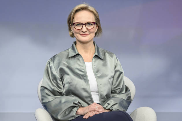 im Bild v.l.: Franziska Brantner, Bündnis 90 Die Grünen (Parteivorsitzende), GER, Berlin, Studio, zu Gast bei Maischberger, politische Talkshow, TV, Format, mit Moderatorin Sandra Maischberger, Das Erste, aus Adlershof Am Studio 20, 13.10.2026, Copyright: HMBxMedia UwexKoch