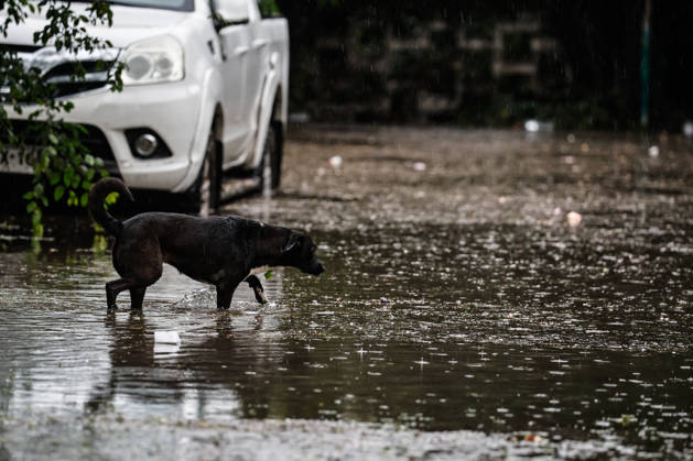 Santiago, October 13, 2026: Flooding at the intersection of Irarrazaval and Lo Encalada in the municipality of Nunoa due to heavy rains in the capital. Diego Martin Aton Chile, Aton 1199651 jpeg Copyright: DIEGOxMARTIN ATONxCHILE