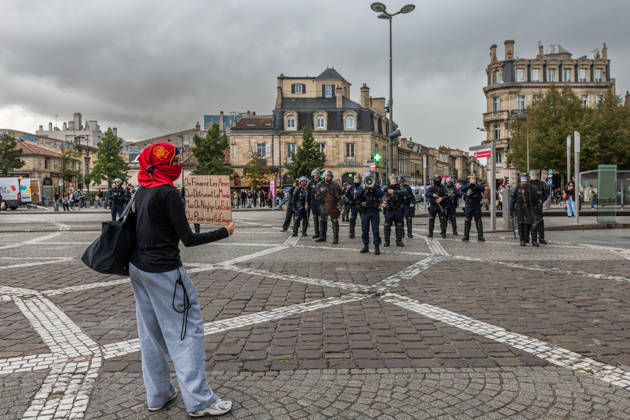 October 13, 2026, Bordeaux, Nouvelle-Aquitaine, France: High school students are protesting all over France, particularly here in Bordeaux. Their grievances are as follows: a shortage of staff, overcrowded class schedules, dilapidated infrastructure, a stressful college counseling process (career guidance), and deteriorating learning conditions. Bordeaux France  - ZUMAh207 20261013_zip_h207_088 Copyright: xFabricexHebertx
