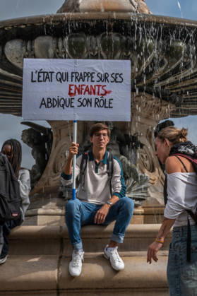 October 13, 2026, Bordeaux, Nouvelle-Aquitaine, France: High school students are protesting all over France, particularly here in Bordeaux. Their grievances are as follows: a shortage of staff, overcrowded class schedules, dilapidated infrastructure, a stressful college counseling process (career guidance), and deteriorating learning conditions. Bordeaux France - ZUMAh207 20261013_zip_h207_096 Copyright: xFabricexHebertx