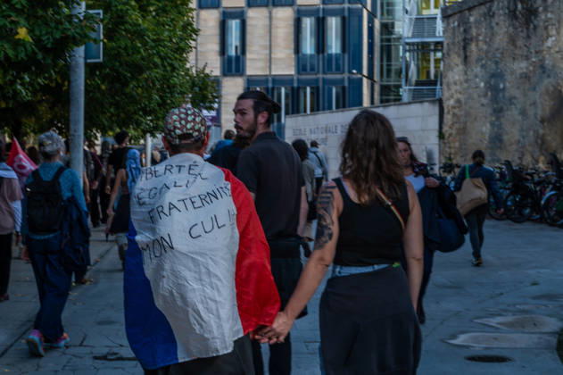 October 13, 2026, Bordeaux, Nouvelle-Aquitaine, France: High school students are protesting all over France, particularly here in Bordeaux. Their grievances are as follows: a shortage of staff, overcrowded class schedules, dilapidated infrastructure, a stressful college counseling process (career guidance), and deteriorating learning conditions. Bordeaux France - ZUMAh207 20261013_zip_h207_065 Copyright: xFabricexHebertx