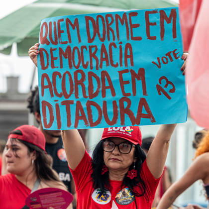 RIO DE JANEIRO, RJ - 12.10.2026: BRASIL PELA DEMOCRACIA RJ - Pro-Lula rally - Brazil for democracy, held this Monday (12) in Copacabana in Rio de Janeiro RJ. x3031012x RaphaxSilva