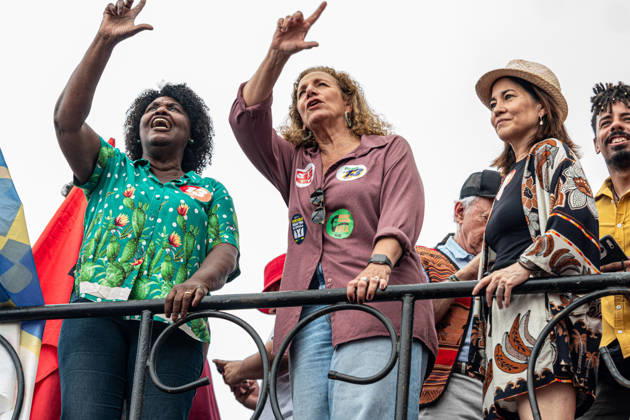 RIO DE JANEIRO, RJ - 12.10.2026: BRASIL PELA DEMOCRACIA RJ - Pro-Lula rally - Brazil for democracy, held this Monday (12) in Copacabana in Rio de Janeiro RJ. x3031018x RaphaxSilva