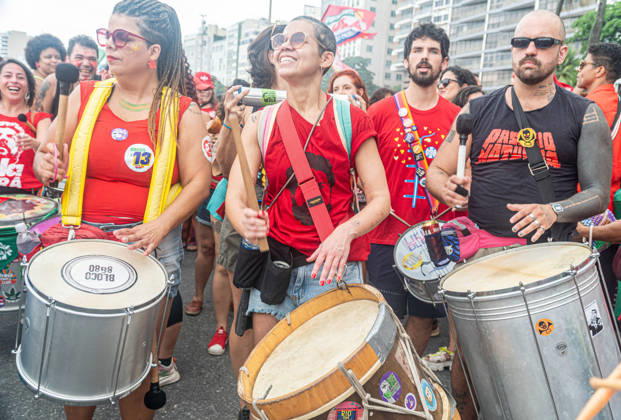 RIO DE JANEIRO, RJ - 12.10.2026: BRASIL PELA DEMOCRACIA RJ - Pro-Lula rally - Brazil for democracy, held this Monday (12) in Copacabana in Rio de Janeiro RJ. x3031025x RaphaxSilva