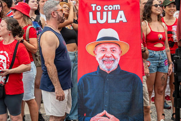 RIO DE JANEIRO, RJ - 12.10.2026: BRASIL PELA DEMOCRACIA RJ - Pro-Lula rally - Brazil for democracy, held this Monday (12) in Copacabana in Rio de Janeiro RJ. x3031027x RaphaxSilva