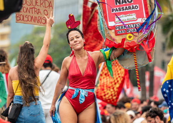 RIO DE JANEIRO, RJ - 12.10.2026: BRASIL PELA DEMOCRACIA RJ - Pro-Lula rally - Brazil for democracy, held this Monday (12) in Copacabana in Rio de Janeiro RJ. x3031028x RaphaxSilva