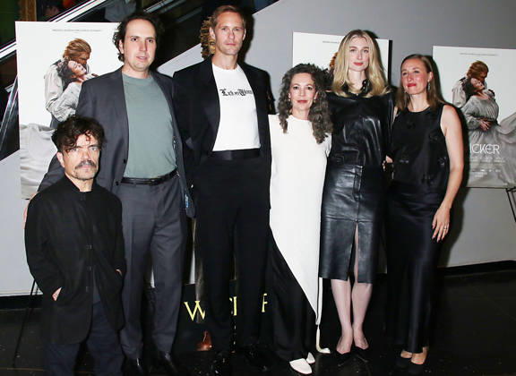New York October 13, 2026. Peter Dinklage, Alex Huston Fischer, Alexander Skarsgard, Olivia Colman, Elizabeth Debicki and Eleanor Wilson attend Black Bear s Wicker screening at AMC Lincoln Square 13 in New York. October 13, 2026 RW Mediapunch Copyright: xRWx