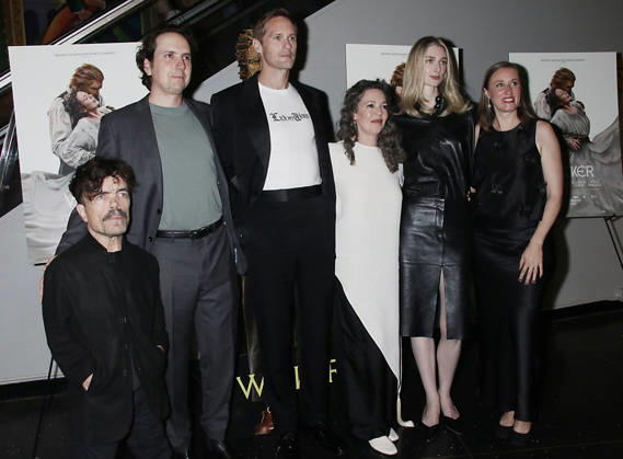 New York October 13, 2026. Peter Dinklage, Alex Huston Fischer, Alexander Skarsgard, Olivia Colman, Elizabeth Debicki and Eleanor Wilson attend Black Bear s Wicker screening at AMC Lincoln Square 13 in New York. October 13, 2026 RW Mediapunch Copyright: xRWx