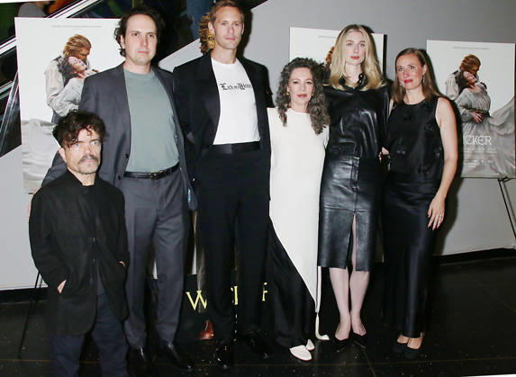 New York October 13, 2026. Peter Dinklage, Alex Huston Fischer, Alexander Skarsgard, Olivia Colman, Elizabeth Debicki and Eleanor Wilson attend Black Bear s Wicker screening at AMC Lincoln Square 13 in New York. October 13, 2026 RW Mediapunch Copyright: xRWx