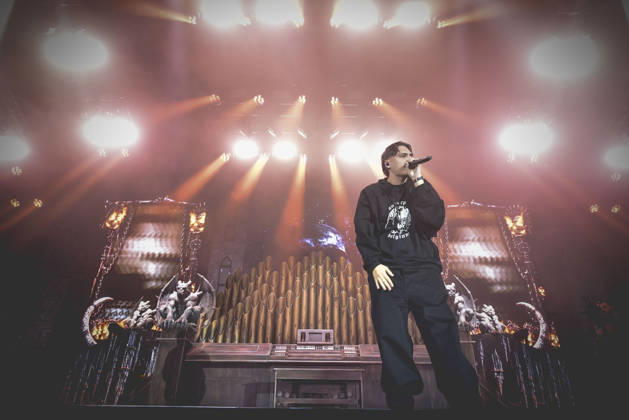 October 13, 2026, Napoli, Italy: Francesco Stasi, better known as Kid Yugi, an Italian rapper performs live at PalaPartenope during his live tour 2026. Napoli Italy - ZUMAs197 20261013_aaa_s197_656 Copyright: xPaolaxVisonex
