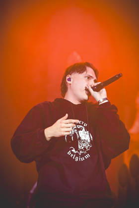 October 13, 2026, Napoli, Italy: Francesco Stasi, better known as Kid Yugi, an Italian rapper performs live at PalaPartenope during his live tour 2026. Napoli Italy - ZUMAs197 20261013_aaa_s197_657 Copyright: xPaolaxVisonex