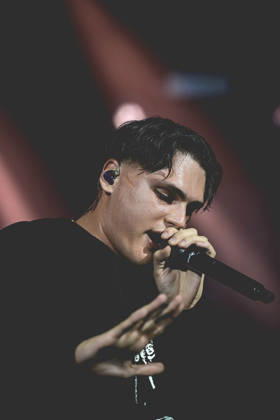 October 13, 2026, Napoli, Italy: Francesco Stasi, better known as Kid Yugi, an Italian rapper performs live at PalaPartenope during his live tour 2026. Napoli Italy - ZUMAs197 20261013_aaa_s197_661 Copyright: xPaolaxVisonex