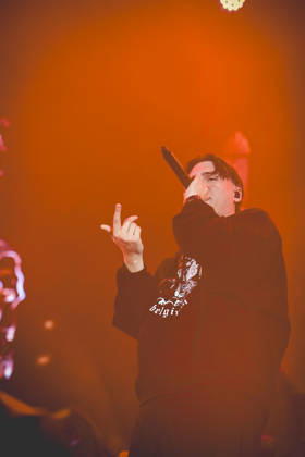 October 13, 2026, Napoli, Italy: Francesco Stasi, better known as Kid Yugi, an Italian rapper performs live at PalaPartenope during his live tour 2026. Napoli Italy - ZUMAs197 20261013_aaa_s197_670 Copyright: xPaolaxVisonex