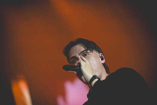 October 13, 2026, Napoli, Italy: Francesco Stasi, better known as Kid Yugi, an Italian rapper performs live at PalaPartenope during his live tour 2026. Napoli Italy - ZUMAs197 20261013_aaa_s197_672 Copyright: xPaolaxVisonex