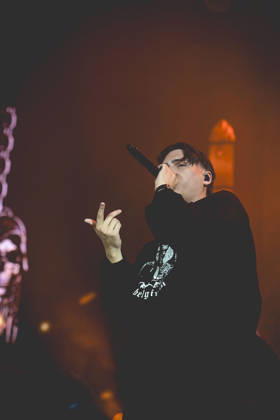 October 13, 2026, Napoli, Italy: Francesco Stasi, better known as Kid Yugi, an Italian rapper performs live at PalaPartenope during his live tour 2026. Napoli Italy - ZUMAs197 20261013_aaa_s197_680 Copyright: xPaolaxVisonex
