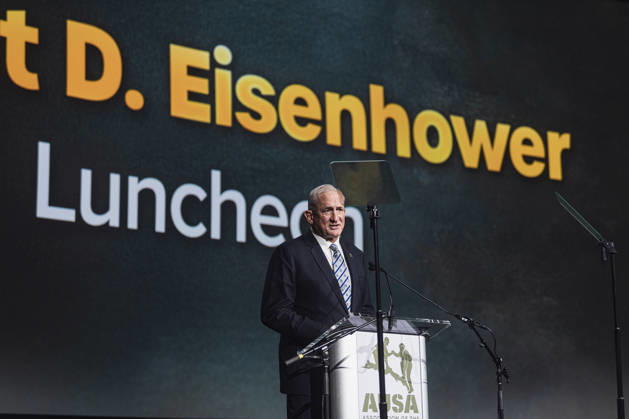 AUSA President Gen. Robert Brown (Ret.) hosts the Eisenhower Luncheon at AUSA 2026 WASHINGTON, DC, OCTOBER 13: Retired Gen. Robert B. Brown, president and CEO of the Association of the United States Army (AUSA), hosts the Dwight D. Eisenhower Luncheon at the AUSA 2026 Annual Meeting and Exposition at the Walter E. Washington Convention Center on October 13, 2026 in Washington, DC., Credit:Oliver Ehmig Velez Oliver Ehmig Avalon  Copyright: xOliverxEhmigxVelezx xOliverxEhmigx xAvalonx PCN_AUSA_2026_1143071257