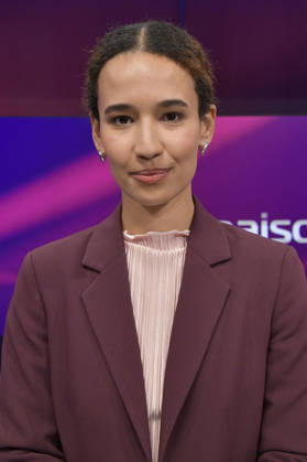 Alisha Mendgen in der ARD-Talkshow maischberger im Studio Berlin Adlershof. Berlin, 13.10.2026