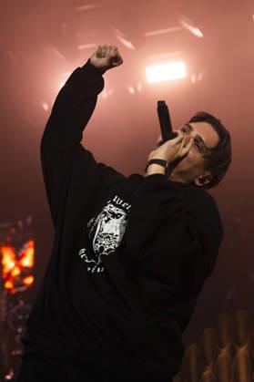 October 13, 2026, Naples, Naples, Italy: Italian rapper Francesco Stasi aka Kid Yugi perform live during Anche gli Eroi muoiono live tour in Palapartenope in Naples, Italy on October 13, 2026. Naples Italy - ZUMAl175 20261013_zip_l175_006 Copyright: xFrancescoxLucianox