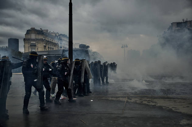 Tensions on the sidelines of the high school students protest in Paris, October 13, 2026. - 13 10 2026 - France Ile-de-France (region) Paris -  AntoninxBuratx xLexPictorium LePictorium_0343231