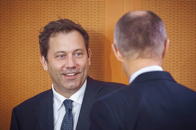 Friedrich Merz (CDU), Bundeskanzler, und Lars Klingbeil, Bundesminister der Finanzen, aufgenommen vor Beginn der 62. Kabinettsitzung im Bundeskanzleramt. Berlin, 14.10.2026. Berlin Deutschland Copyright: xThomasxTrutschelx