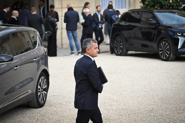 Weekly Cabinet Meeting at the Elysee Palace French Minister of Justice Gerald Darmanin leaves after the weekly cabinet meeting (Conseil des ministres) at the Elysee Palace in Paris, France, on October 14, 2026. Photo by Tomas Stevens ABACAPRESS.COM Paris France  Copyright: xStevensxTomas ABACAx