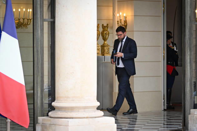 Weekly Cabinet Meeting at the Elysee Palace French Minister of the City and Housing Vincent Jeanbrun leaves after the weekly cabinet meeting (Conseil des ministres) at the Elysee Palace in Paris, France, on October 14, 2026. Photo by Tomas Stevens ABACAPRESS.COM Paris France  Copyright: xStevensxTomas ABACAx
