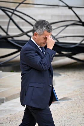 Weekly Cabinet Meeting at the Elysee Palace French Minister of Justice Gerald Darmanin leaves after the weekly cabinet meeting (Conseil des ministres) at the Elysee Palace in Paris, France, on October 14, 2026. Photo by Tomas Stevens ABACAPRESS.COM Paris France  Copyright: xStevensxTomas ABACAx