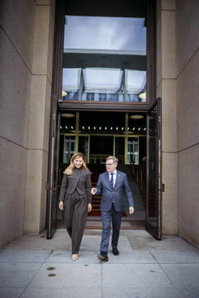 Johann Wadephul (CDU), Bundesaussenminister, trifft Welislawa Petrowa-Tschamova (Velislava Petrova-Chamova), Aussenministerin von Bulgarien. Berlin, 14.10.2026. Fotografiert im Auftrag des Auswaertigen Amtes Berlin Deutschland Copyright: xThomasxTrutschel AAx