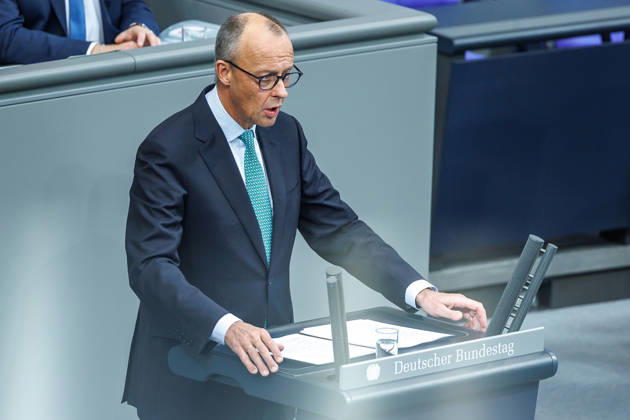 Bundestag Bundeskanzler Friedrich Merz (CDU) im Deutschen Bundestag am 14.10.26 in Berlin. Berlin Berlin Deutschland Bundestag