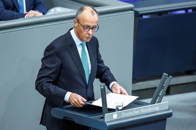 Bundestag Bundeskanzler Friedrich Merz (CDU) im Deutschen Bundestag am 14.10.26 in Berlin. Berlin Berlin Deutschland Bundestag