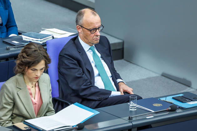 Bundestag Bundeskanzler Friedrich Merz (CDU) im Deutschen Bundestag am 14.10.26 in Berlin. Berlin Berlin Deutschland Bundestag