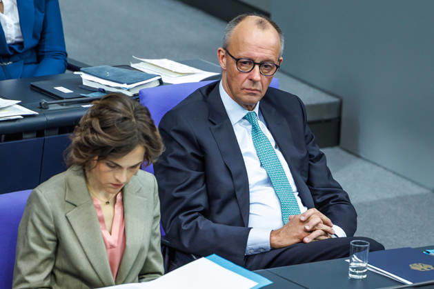 Bundestag Bundeskanzler Friedrich Merz (CDU) im Deutschen Bundestag am 14.10.26 in Berlin. Berlin Berlin Deutschland Bundestag