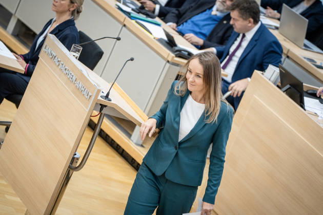 Claudia Wittig, Abgeordnete BSW;Landtagssitzung Oktober 2026 (II) Sondersitzung auf Antrag von AfD und BSW zum Thema Frieden in der Ukraine schaffen, Magdeburg Sachsen-Anhalt Deutschland Landtag