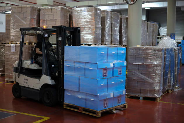 Preparations ahead of Israel s elections TEL AVIV, ISRAEL - OCTOBER 14: Ballots are packaged at the Central Election Committee s logistics center in the Shoham area, east of Tel Aviv, to be delivered to polling stations on October 14, 2026 as part of Israel s general election preparations scheduled to be held on October 27. Stringer Anadolu Tel aviv Israel. Editorial use only. Please get in touch for any other usage.  Copyright: x2026xAnadoluxStringerx