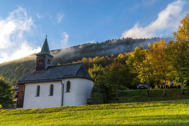Herbstabend im Allgäu Abendstimmung bei Oberjoch im Allgäu., Bad Hindelang Bayern Deutschland