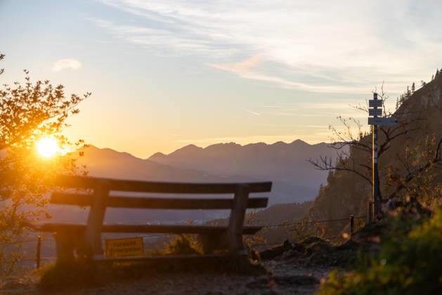 Herbstabend im Allgäu Abendstimmung bei Oberjoch im Allgäu., Bad Hindelang Bayern Deutschland
