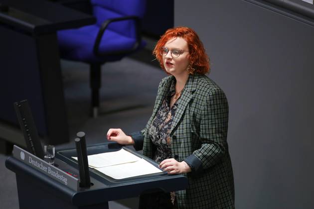 Berlin, Deutschland, 15.10.2026: Deutscher Bundestag: 102. Bundestagssitzung: Stella Merendino, Linke Copyright: xdtsxNachrichtenagenturx dts_139014