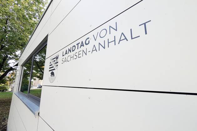 Magdeburg, Sachsen-Anhalt, Deutschland, 14.10.2026: Schriftzug Landtag von Sachsen-Anhalt am Gebäude. Copyright: xdtsxNachrichtenagenturx dts_139026