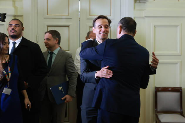 Greek FM Gerapetritis meets US congressional delegation in Athens ATHENS, GREECE - OCTOBER 15: US Embassy Deputy Chief of Mission Josh Huck attends a meeting with Greek Foreign Minister Giorgos Gerapetritis at the Foreign Ministry in Athens, Greece, on October 15, 2026. Costas Baltas Anadolu Athens Greece. Editorial use only. Please get in touch for any other usage.  Copyright: x2026xAnadoluxCostasxBaltasx