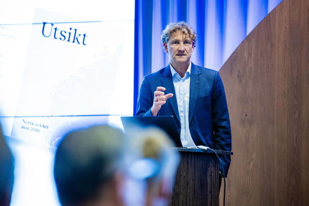 Norsk Industri Offshore sitt apne medlemsmote Oslo 20261015. Hakon Skjonberg, styreleder i Norsk Industri Offshore, pa Norsk Industri Offshore sitt apne medlemsmote i Naeringslivets hus. Foto: Stian Lysberg Solum NTB Oslo Norge 7sgfVxihtyQ EDITORIAL USE ONLY Ref:_BUS7sgfVxihtyQ.jpg Copyright: xStianxLysbergxSolumx xNTBx