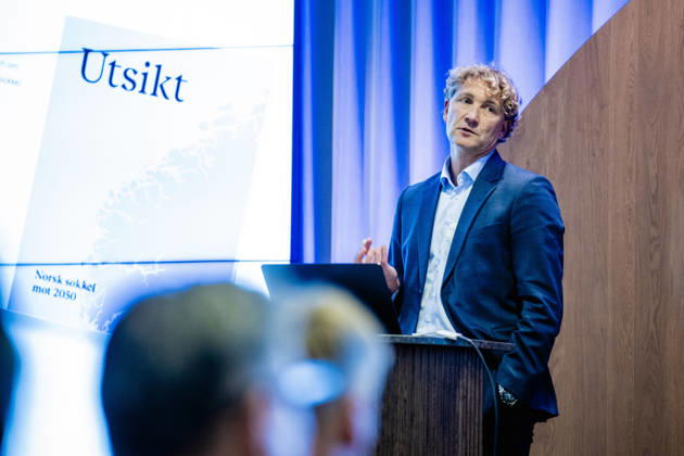 Norsk Industri Offshore sitt apne medlemsmote Oslo 20261015. Hakon Skjonberg, styreleder i Norsk Industri Offshore, pa Norsk Industri Offshore sitt apne medlemsmote i Naeringslivets hus. Foto: Stian Lysberg Solum NTB Oslo Norge hh0zyQ3Vey4 EDITORIAL USE ONLY Ref:_BUShh0zyQ3Vey4.jpg Copyright: xStianxLysbergxSolumx xNTBx